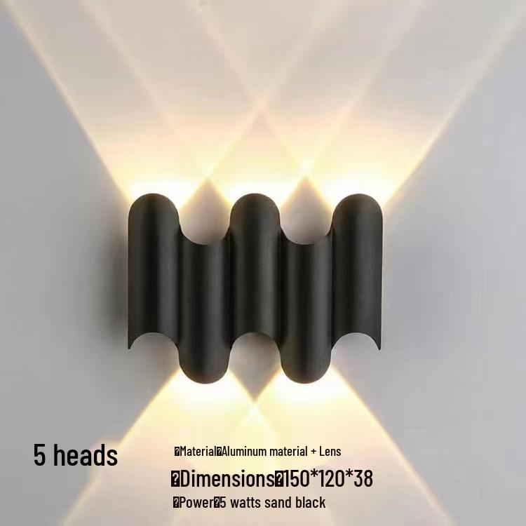 Super Bright Outdoor LED Wall Lamp for Villas, Courtyards, Terraces, Balconies, and Walkways