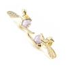 Les Trésors De Lily [D6828] - Gold Plated 'Tinker Bell' Golden Amethyst Earrings - 10x15 Mm