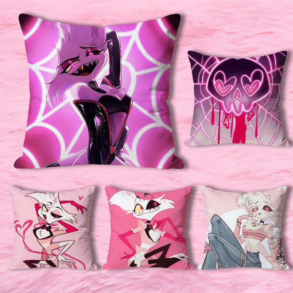 A-Angel D-Dust H-HazbinsS-S Наволочки для Спальни Гостиной Дивана Домашний Декор Полиэстеровая Наволочка на Подушку на Молнии