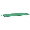 VidaXL Coussin de Banc de Jardin, Revêtement de Banc avec Jeux de Cordes, Coussin d'Extérieur Imperméable, Vert 150x50x7 cm 361607