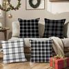 Geometric Check Pattern Pillow Case Square Pillow Bedroom Sofa Leisure Comfort Cushion Living Room Home Decoration