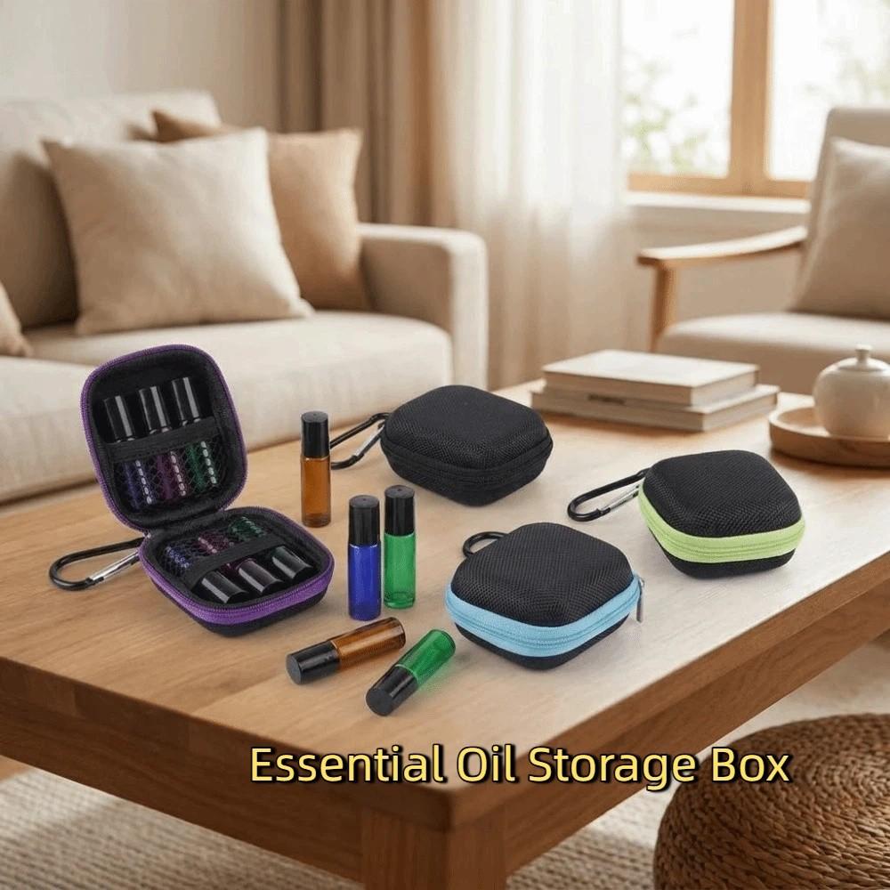 Hard Shell Essential Oil Storage Box 1-5ML Bottles Essential Oil Carrying Case  Perfume