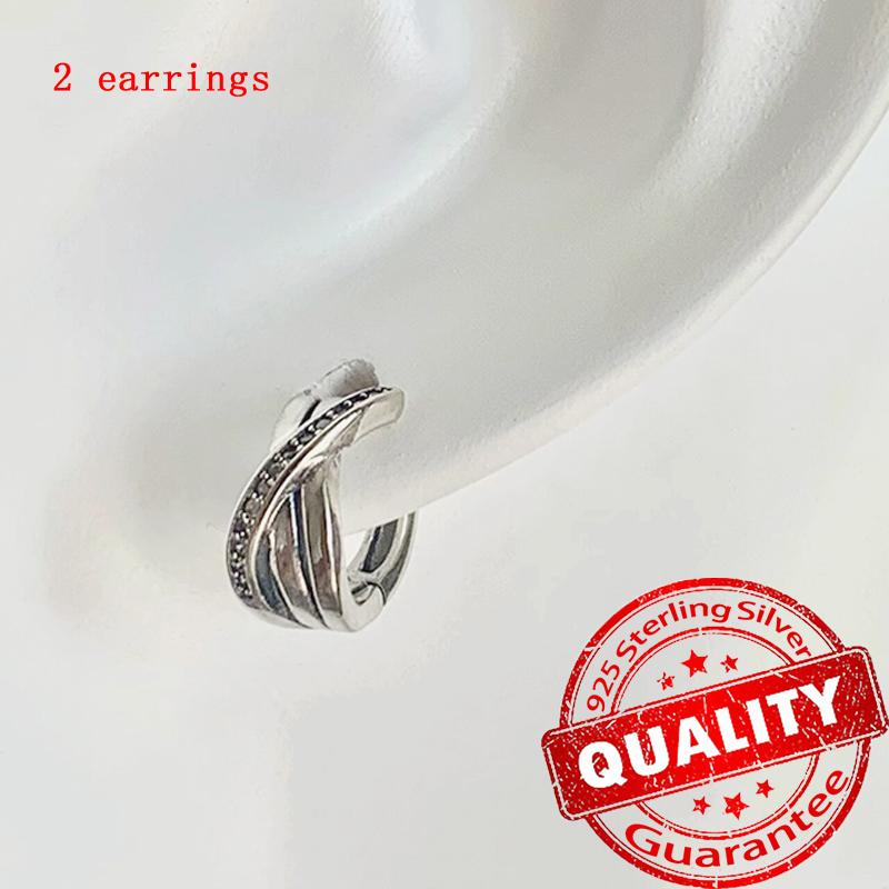 Новые медные серьги-пусеты в виде розовых бантиков с блестками и серьги-кольца с подвесками-паве для девочки, милые романтические украшения в подарок