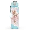 1PC Dreamy Bunny Angel Watercolor Print 750ml Color Plastic Sports Water Bottle Leakproof Flip Straw Lid Suitable for Sports Office Home Use