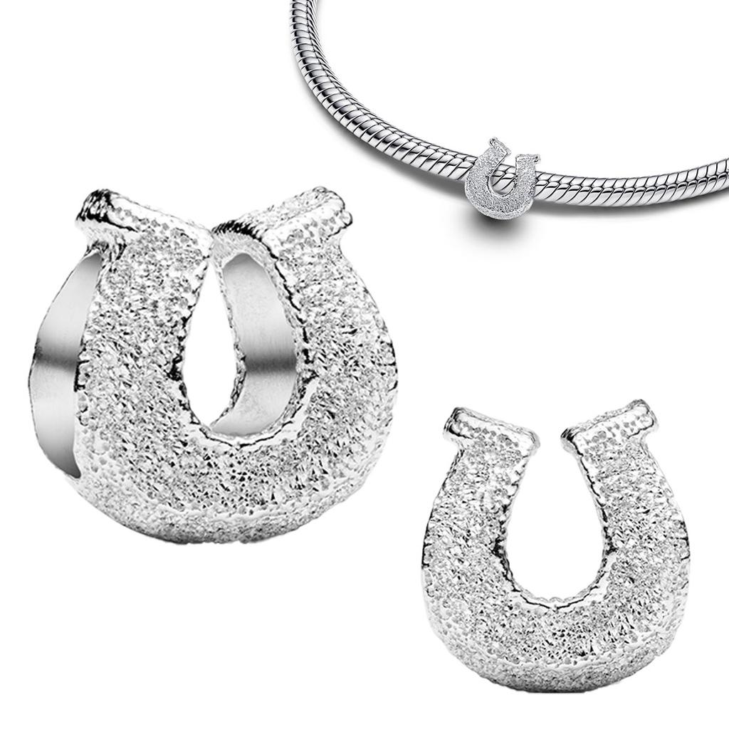 Аутентичные медные золотистые круглые шармы Лошадь Лев Замок бусины Браслеты Ожерелье Женские Рождество Хэллоуин DIY Подарок