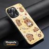Capybara Popular design Phone Case For iPhone 17 16 15 14 13 12 11 Plus Pro Max  High-end Luxury Magsafe Sheepskin