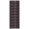 VidaXL Washcloths 10 Pieces FROGN Anthracite 30 X 30 Cm 100% Cotton 136675