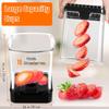 Fruit Slicer Cup for Strawberry, Banana, Hard-Boiled Egg - Detachable Cutter with Push Plate - 304 Stainless Steel Blade - Rapid & Safe Slicing