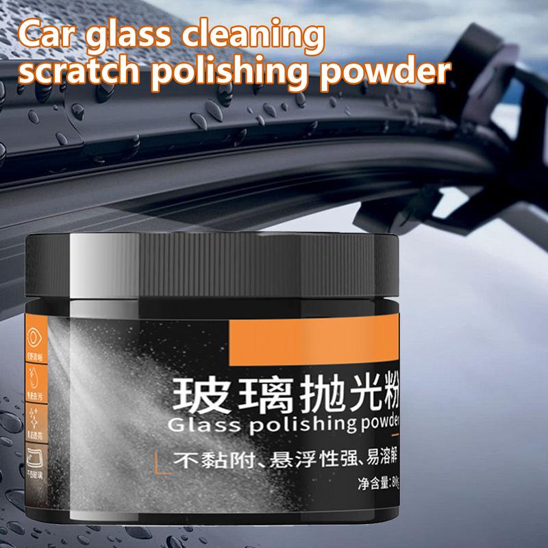 Car Glass Polishing Kit Safe 80g Efficient Glass Polishing Kit Glass Scratch Remover Gentle Deep Scratch Remover For Windscreen