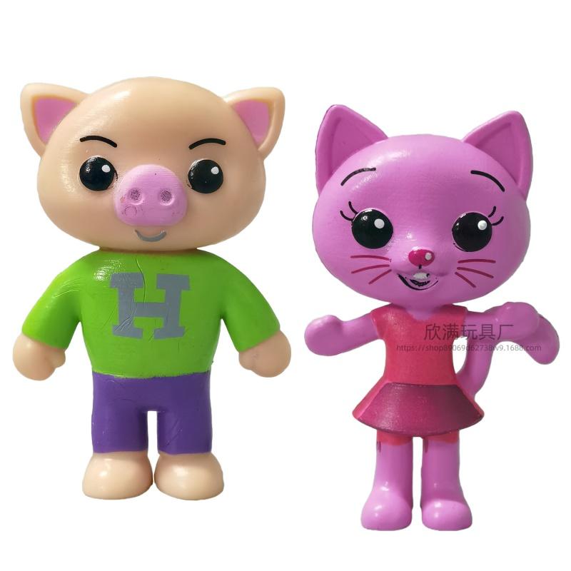 6 шт./набор Милый Плим Клоун Аниме Фигурка Игрушка ПВХ Просвещение Обучение Модель Куклы для Детей Подарок Настольные Украшения