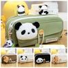 Cartoon Capybara Pen Bag Large Capacity Pencil Box Portable Stationery Bag