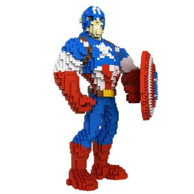 [Nanoblock-Hero] H большой первый капитан H Мстители Капитан Америка геройский блок, популярные корейские игрушки