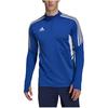 adidas Мужская толстовка с длинным рукавом, приталенная, с высоким воротником, с принтом логотипа, синяя HA6271