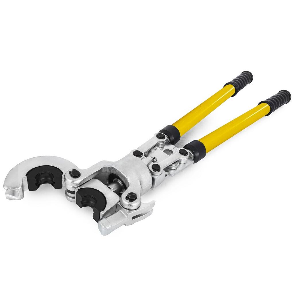 Copper Pipe Crimper Plumbing Crimping Tool V 12-28mm, Pressing Tongs Copper Pipe Crimper Crimping Tool TH 16-32mm Jaws 360° Head