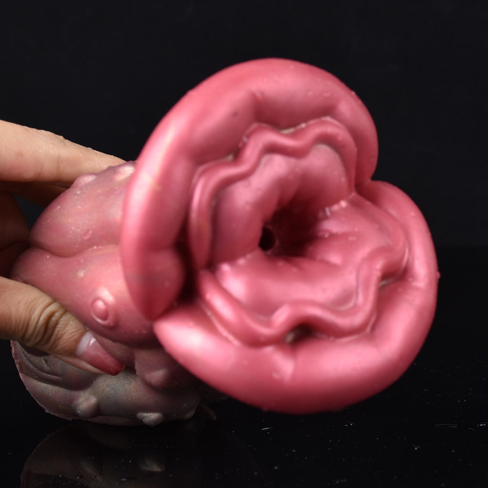 Big Lips Realistic Vagina Oral Sex Male Handheld Masturbator Artificial Masturbators