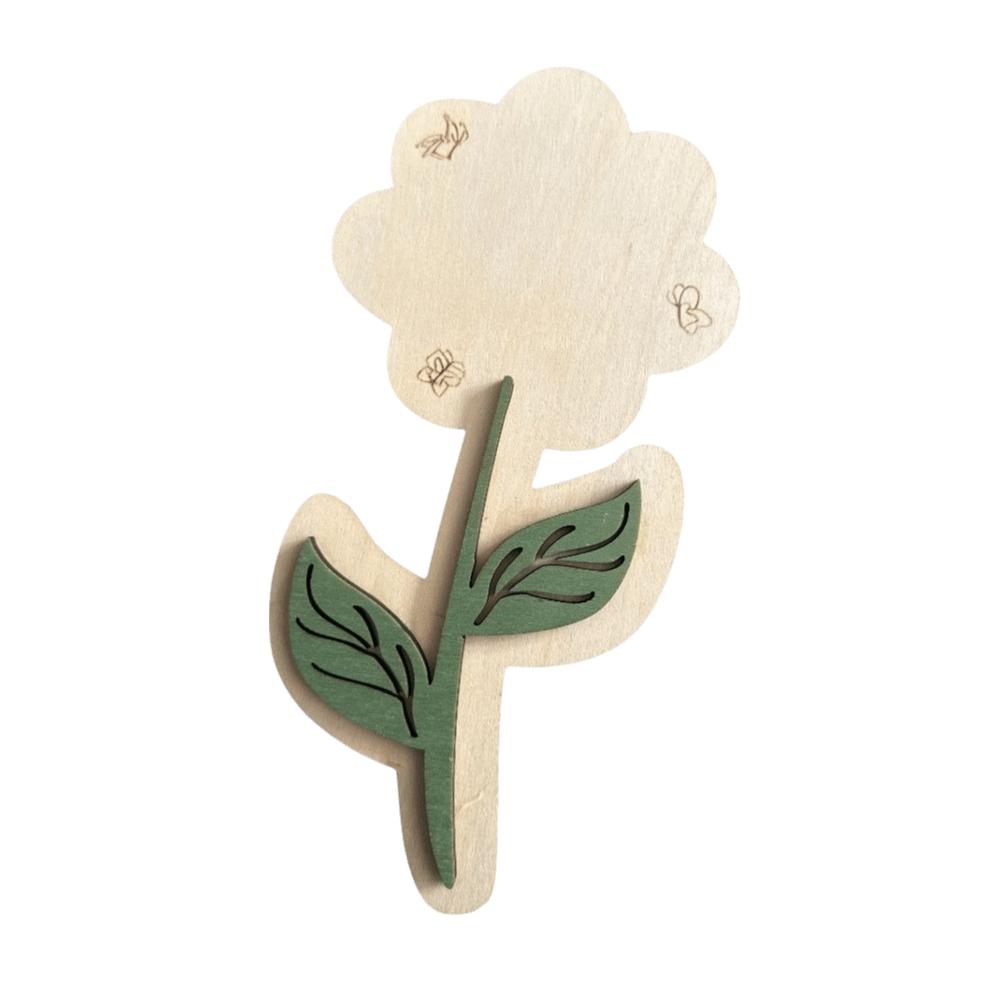 Decoration Mother's Day Plaque Hand Painted Wooden Flower Craft  Kids DIY Painting