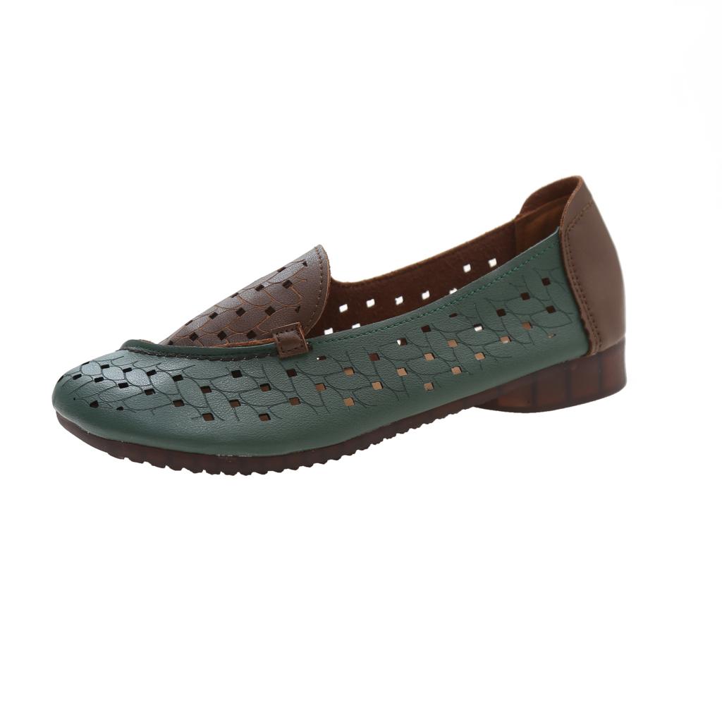 Мода 2024 Весна Лето Женские Кожаные Лоферы Повседневная Обувь Без Застежек Женские Плоские Туфли Мягкая Удобная Женская Обувь Обувь Для Мам