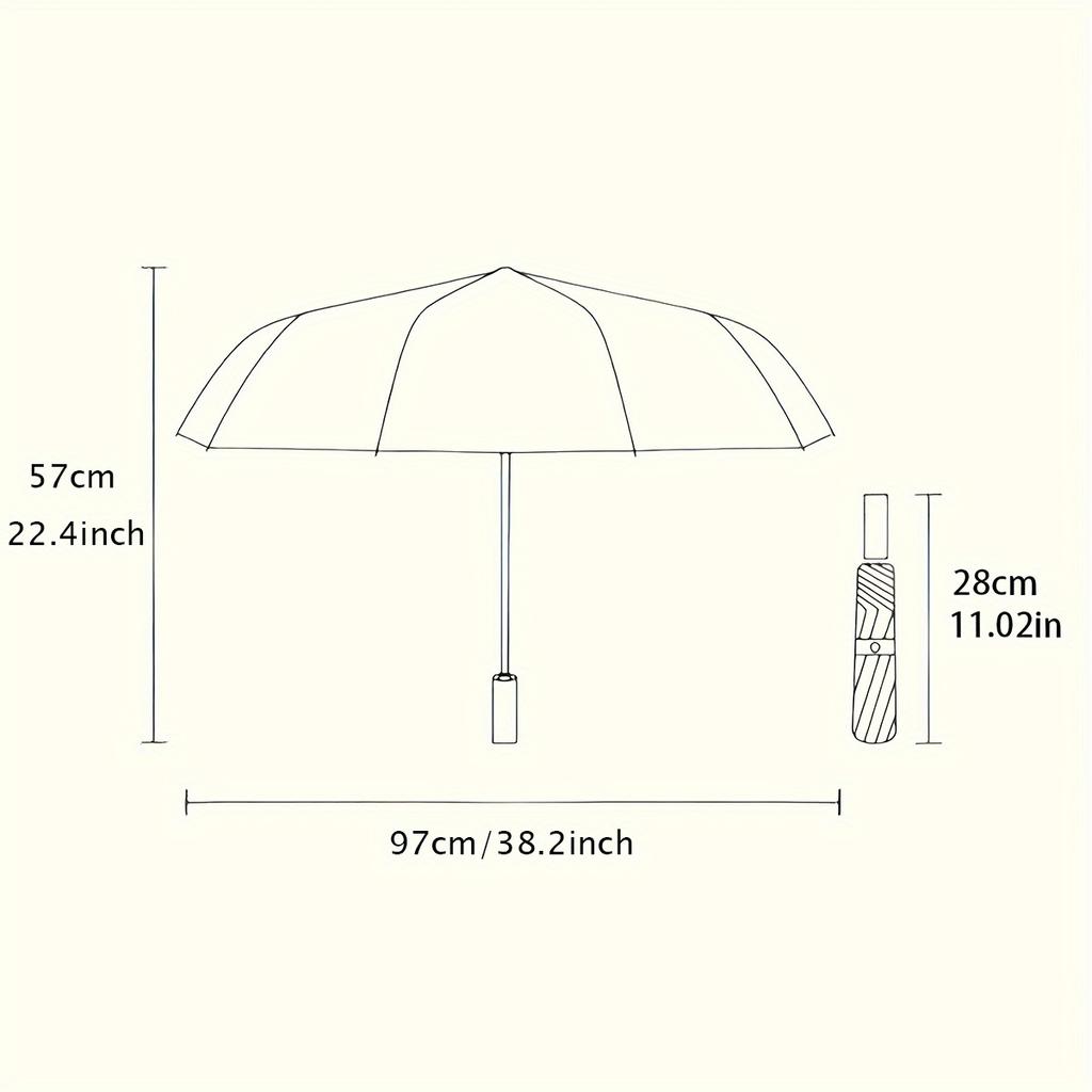 Fantastic Universe Pattern Print 1pc Automatic Folding Umbrella, Portable & Foldable Design with 8 Ribs, Casual Outdoor Access