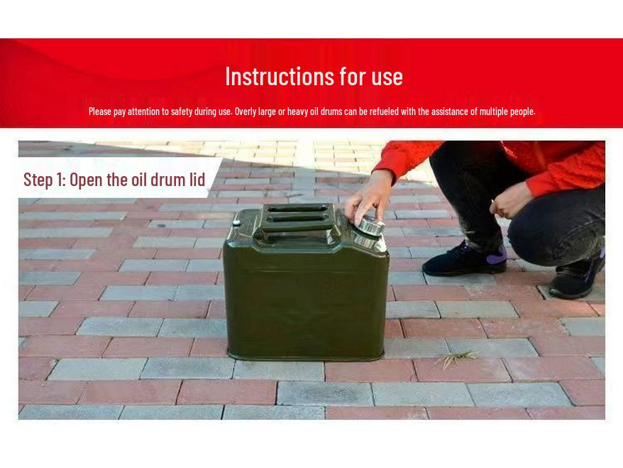 30-литровый взрывозащищенный портативный железный топливный бак