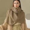 Houndstooth Scarf Women Winter Plaid Cashmere Scarf Shawl Scarf