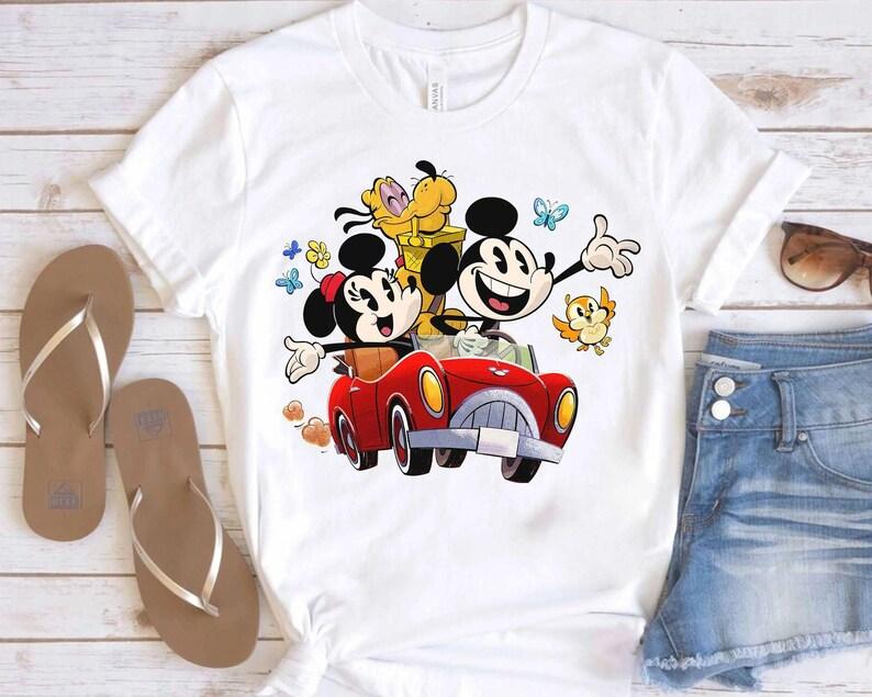 Cute Disney Mickey & Minnie's Runaway Railway Chuuby Pulo Retro Shirt, WDW Trip Unisex T-shirt Family Birthday Gift Adult Kid Toddler Tee