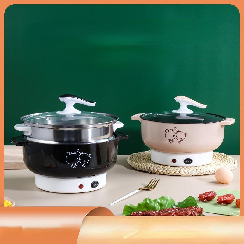Многофункциональная электрическая сковорода для жарки на пару, маленькая электрическая плита, встроенная электрическая плита, мини-электрическая рисоварка, бытовая