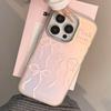 Арт Розовый Чехол с Бантом для iPhone 15 iPhone 16 Pro Max