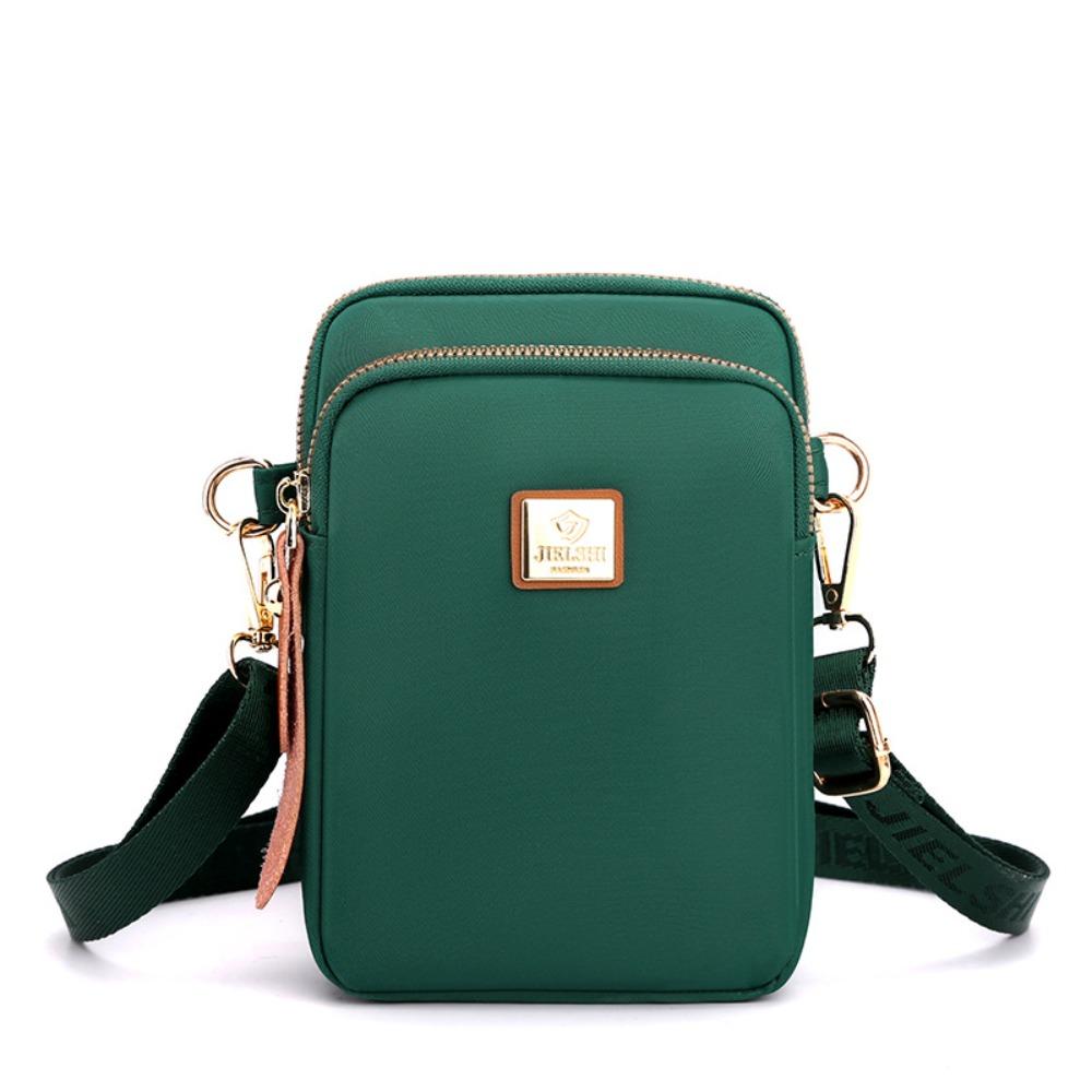 Casual Nylon Mobile Phone Bag Large Capacity Single Shoulder Bag Small Square Bag Shopping