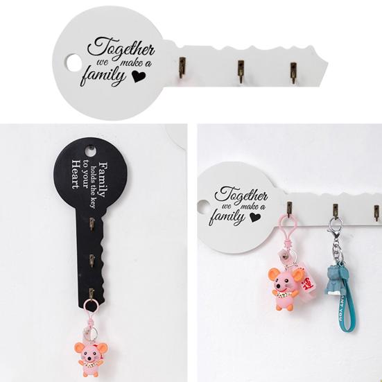 1 компл. брелок для ключей с привлекательным буквенным узором, деревянный ретро-брелок для ключей в деревенском стиле, набор настенного декора для дома