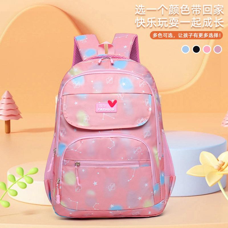 Cartoon Backpack Lightweight Ergonomic Large Capacity School Bag for Elementary Girls Kids Cute Travel Pack