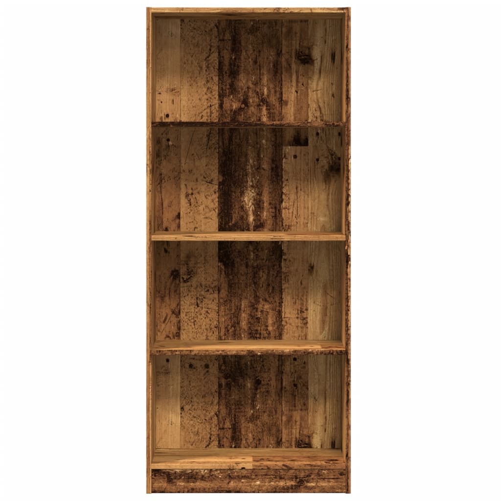 Bookshelf Vintage Wood Look 60 x 24 x 143 cm Engineered Wood