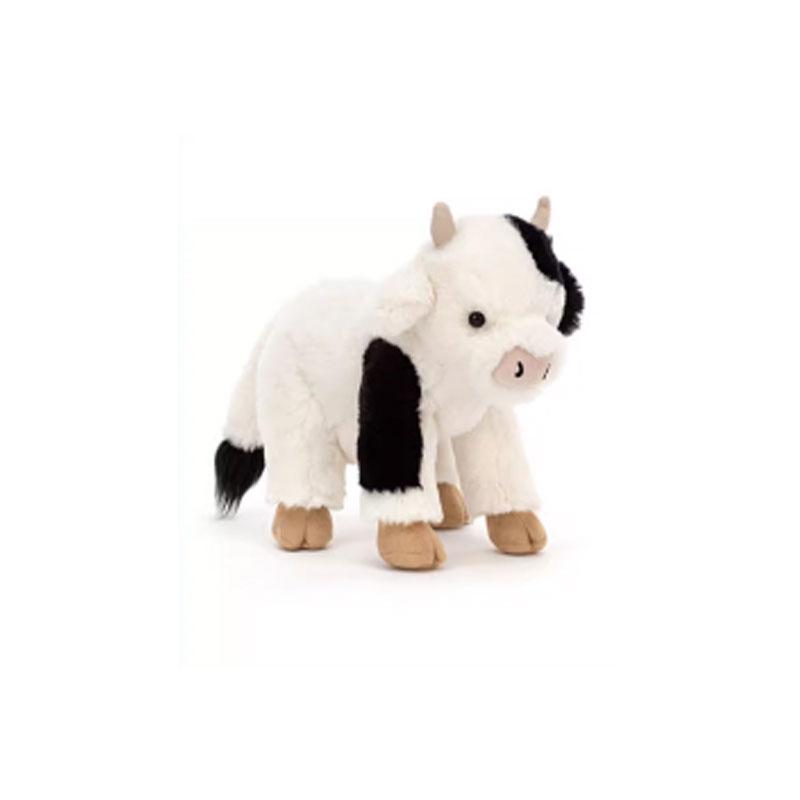 JELLYCAT Серия «Фермерские животные» Кукла-младенец Кэри-теленок среднего размера Плюшевая кукла 25 см высотой