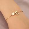 Ins Style Simple Fashion Love Bracelet Personality Design 26 английских букв Ювелирные изделия для рук S069