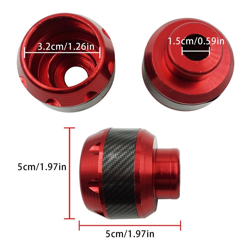 A Pair Of Carbon Fiber Motorcycle Front Fork Covers, Universal Frame Slider Pads, Suitable For Motorcycles And Scooters