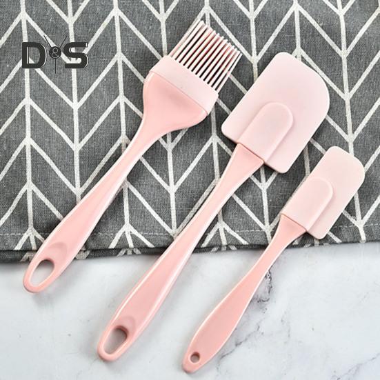 Набор лопаток для торта Super Wind, 3 шт./компл., портативный антипригарный силиконовый скребок для крема «сделай сам», набор шпателей для кухни