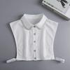 Formal False Collar Women Embroidery Faux Col Half Shirt Blouse Fake Collars Sweater Shirt Detachable Collars Accessories