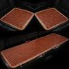 Bamboo Car Seat Cushion Summer Cooling Non-Irritating Soft Pad Single Piece for Hot Weather Driving Home Office Chair Use