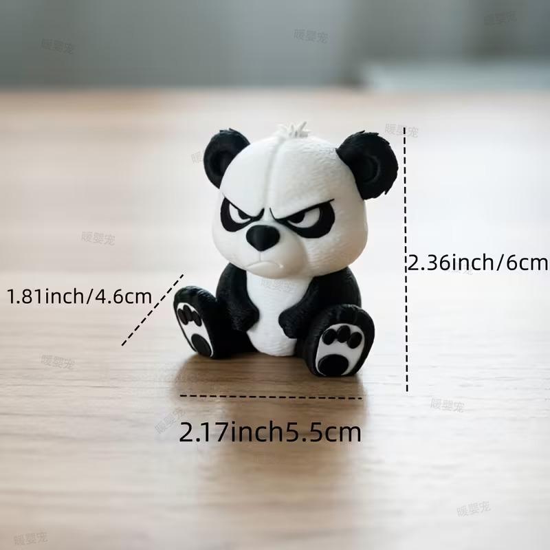 Xiaomi Cute Panda Statue Car Decor Panda Sculpture Ornament for Home Decoration Easter Gift Car Ornament 3D Irritable Panda Figurine