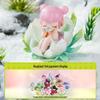 Jade Hairpin Snow Lotus Cherry Blossom Figurine Toy - Chinese Style Gift for Girls