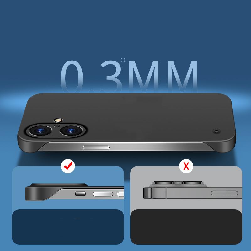 Ультратонкий безрамочный матовый чехол для ПК с защитой от отпечатков пальцев для Apple iPhone 16 Pro Max Plus, противоударный чехол-накладка