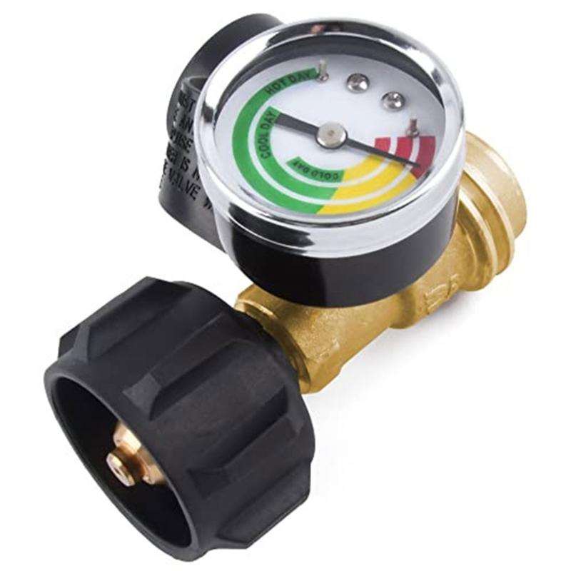 2Pcs Propane Tanks Gauge Level Indicator Solid Brass Leak Detector Gas Level Indicator Universals Gas Pressure Meter