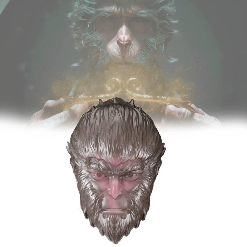 Black Myth Wukong Mask Hilarious Monkey Headpiece For Halloween And Cosplay Fun