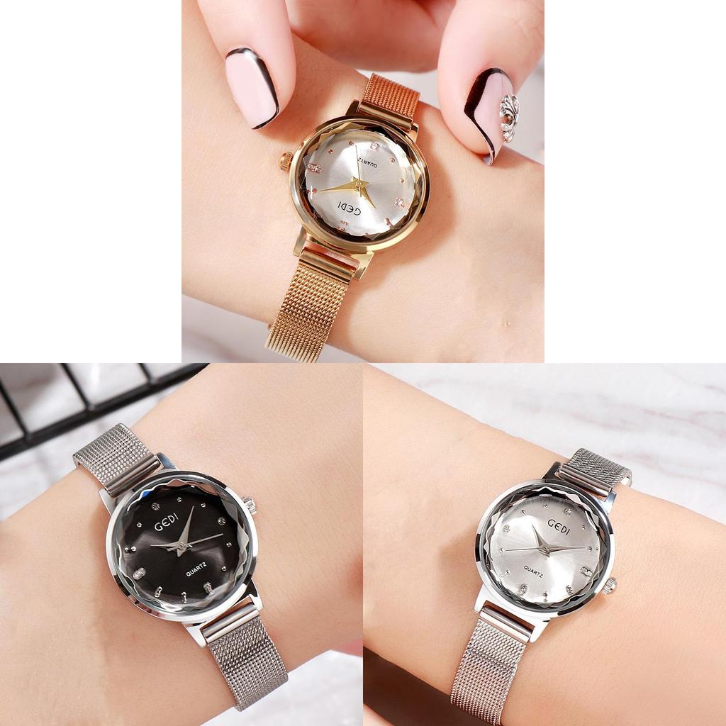 Womens Water Resistant Quartz Watch With Stainless Steel Band For Casual Daily Wear