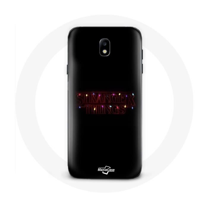 Coque pour Samsung Galaxy J5 2017 Stranger Things Affiche Logo Joyeux noël