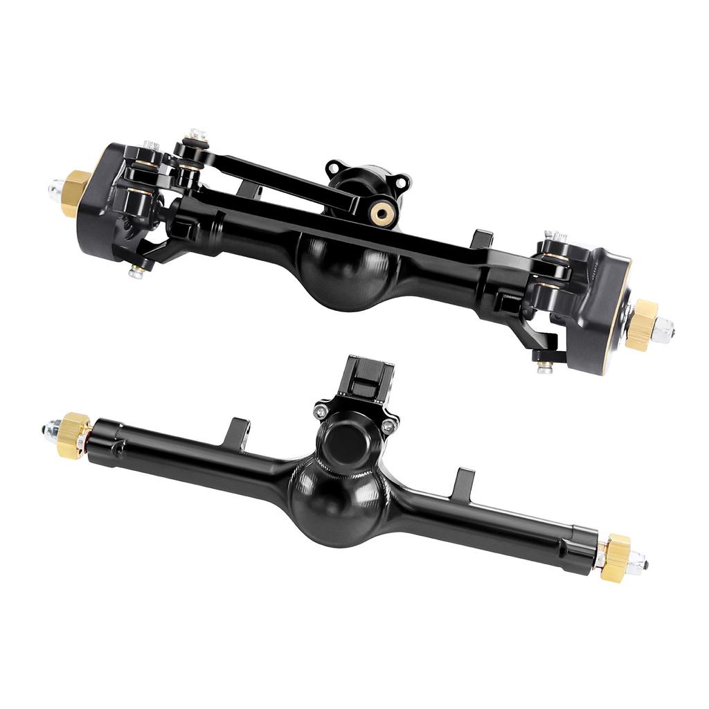 Metal Front and Rear Axle Assembly Chassis Upgrade and Reinforcement Increased Weight for 1/24 Axial SCX24 RC Car Toy Parts