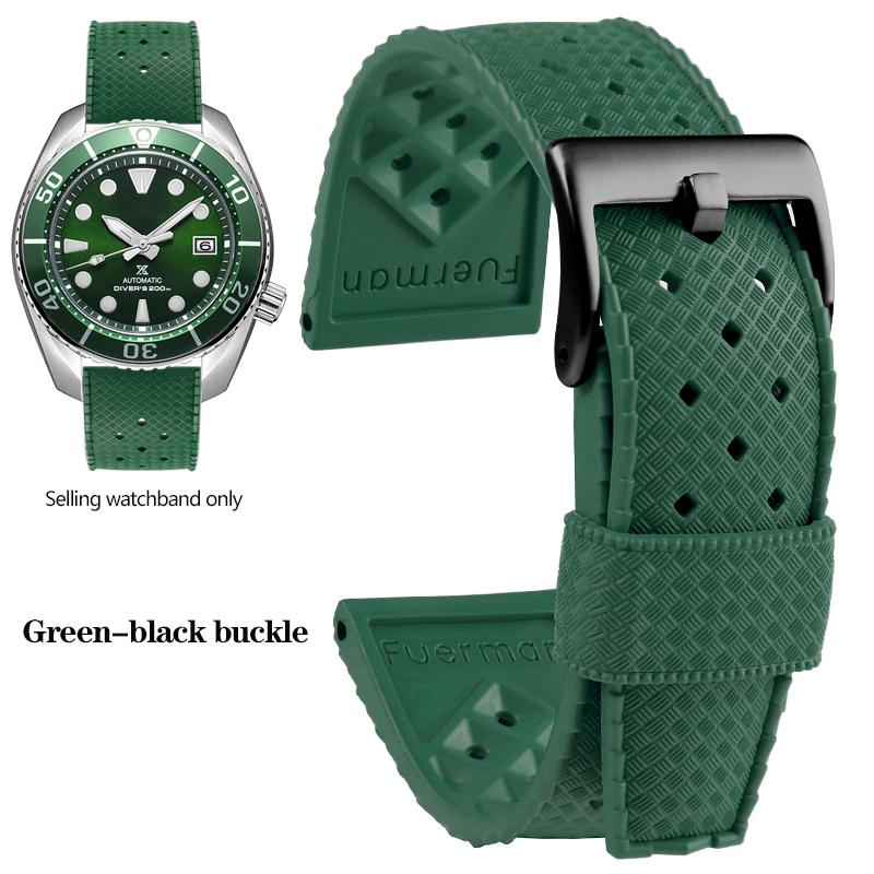 Tropical Rubber Strap for Seiko SRP777J1 Soft Silicone Diving Waterproof Breathable Sport Wristband Men 20mm 22mm Watch Band