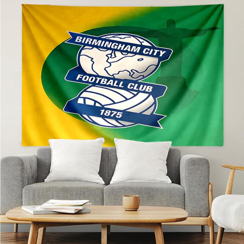 Birming-ham Football Club Printed Printed Tapestry, for Bedroom,Livingroom, dormitory, Large Wall Decor, Fabric Decor Fan Birthday Gifts