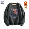 Мужской свитшот GENIOLAMODE из плотного флиса из овечьей шерсти