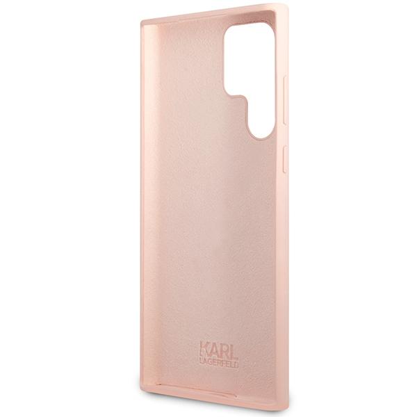 Etui do Samsung Galaxy S23 Ultra Karl Lagerfeld Silicone Choupette Różowe