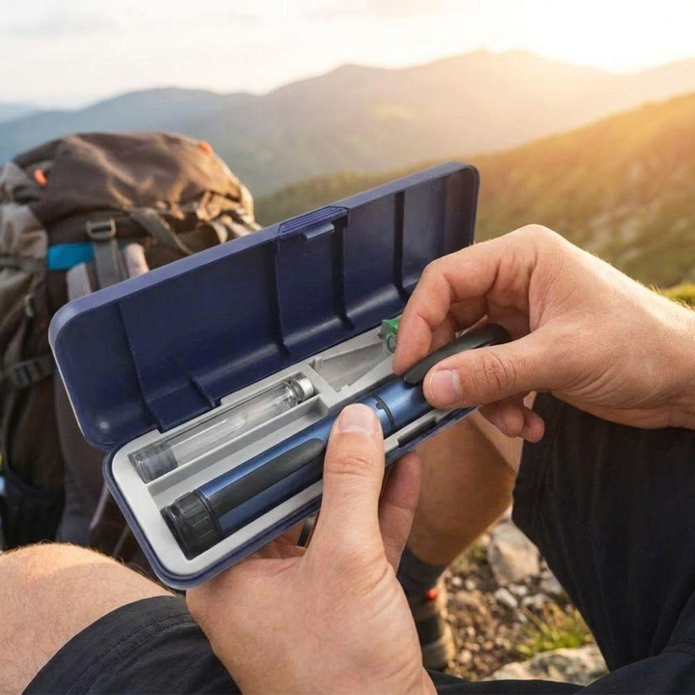 Hard Shell Insulin Pen Storage Case Wear-resistant Universal Carrying Box Daily Carry